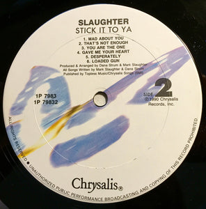 Slaughter : Stick It To Ya (LP, Album, Club, Col)