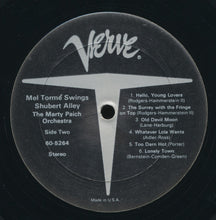 Load image into Gallery viewer, Mel Tormé With Marty Paich Orchestra : Swings Shubert Alley (LP, Album, RE)