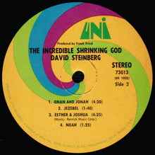 Load image into Gallery viewer, David Steinberg : The Incredible Shrinking God  (LP, Album)
