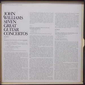 John Williams (7) : Seven Great Guitar Concertos (3xLP + Box, Comp)