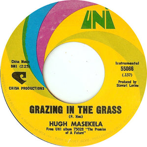 Hugh Masekela : Grazing In The Grass / Bajabula Bonke (The Healing Song) (7", Styrene)