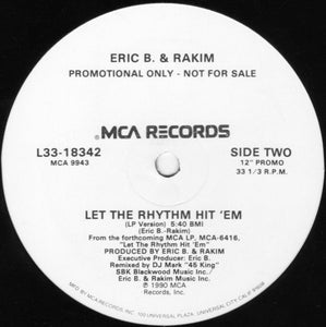 Eric B. & Rakim : Let The Rhythm Hit 'Em (12", Promo)