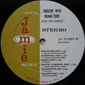 Duane Eddy & The Rebels* : Twistin' With Duane Eddy (LP, Album)