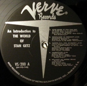 Stan Getz : A Stan Getz Sampler: An Introduction To The World Of Stan Getz (LP, Comp, Mono, Smplr)