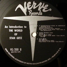 Load image into Gallery viewer, Stan Getz : A Stan Getz Sampler: An Introduction To The World Of Stan Getz (LP, Comp, Mono, Smplr)