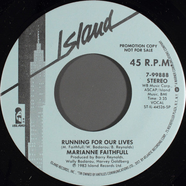 Marianne Faithfull : Running For Our Lives (7