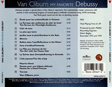 Load image into Gallery viewer, Van Cliburn / Claude Debussy : My Favorite Debussy (CD, Comp, RM)