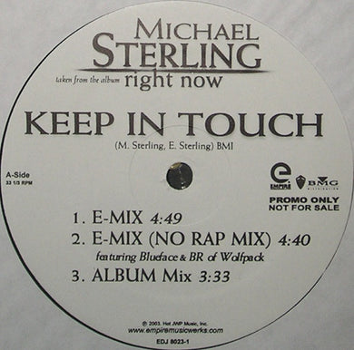 Michael Sterling : Keep In Touch / Holiday (12