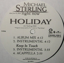 Load image into Gallery viewer, Michael Sterling : Keep In Touch / Holiday (12&quot;, Promo)