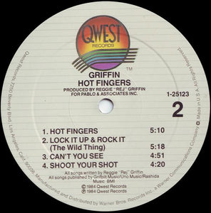 Griffin* : Hot Fingers (LP, Album)