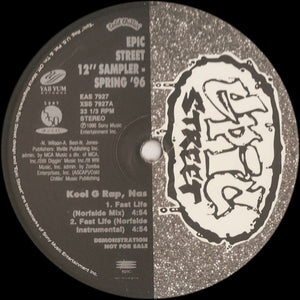 Kool G Rap, Nas / MC Eiht : Epic Street 12" Sampler Spring '96 (12", Promo)