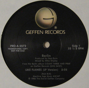 Berlin : Like Flames (12", Promo)