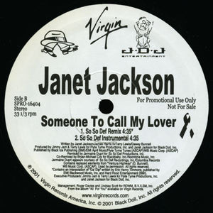 Janet Jackson : Someone To Call My Lover (2x12", Promo)