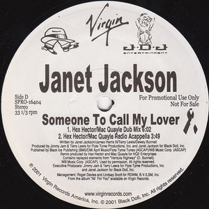 Janet Jackson : Someone To Call My Lover (2x12", Promo)