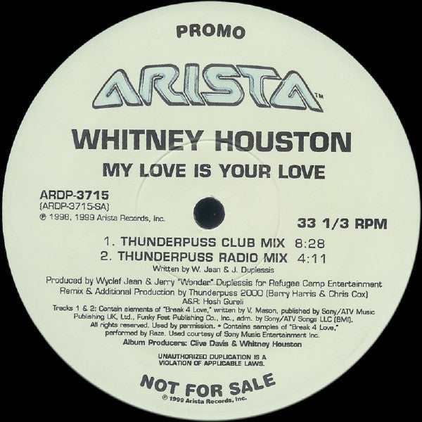 Whitney Houston : My Love Is Your Love (2x12