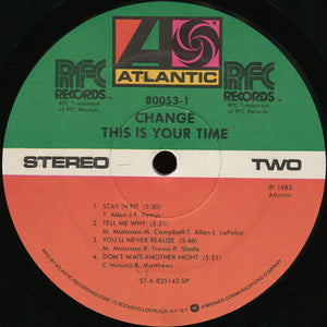 Change : This Is Your Time (LP, Album, SP )