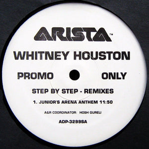 Whitney Houston : Step By Step - Remixes (2x12", Promo)