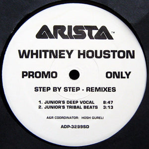 Whitney Houston : Step By Step - Remixes (2x12", Promo)