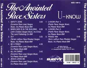 The Anointed Pace Sisters : U-Know (CD, Album)