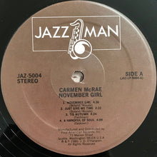 Load image into Gallery viewer, Carmen McRae And The Kenny Clarke/Francy Boland Big Band* : November Girl (LP, Album, RE)
