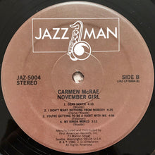 Load image into Gallery viewer, Carmen McRae And The Kenny Clarke/Francy Boland Big Band* : November Girl (LP, Album, RE)