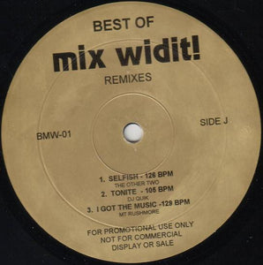 Various : Best Of Mix Widit! (Remixes) (12", Promo)