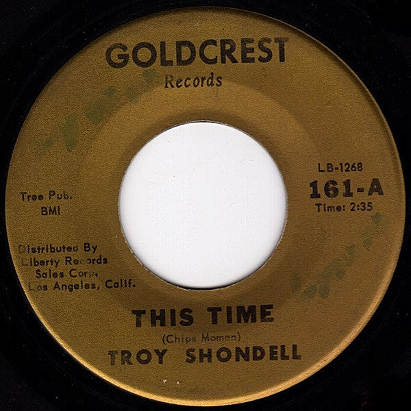 Troy Shondell : This Time (7