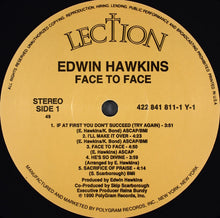 Load image into Gallery viewer, Edwin Hawkins : Face To Face (LP, Album, Spe)