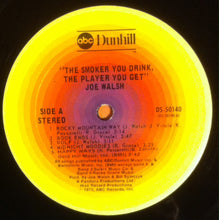 Load image into Gallery viewer, Joe Walsh : The Smoker You Drink, The Player You Get. (LP, Album, Yel)