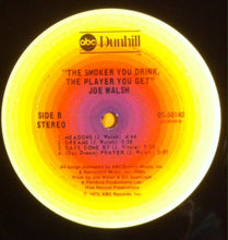 Load image into Gallery viewer, Joe Walsh : The Smoker You Drink, The Player You Get. (LP, Album, Yel)