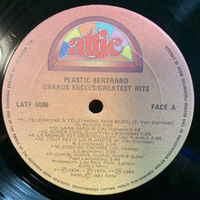 Load image into Gallery viewer, Plastic Bertrand : Grands Succès / Greatest Hits (LP, Comp)