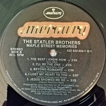 Load image into Gallery viewer, The Statler Brothers : Maple Street Memories (LP, Hau)
