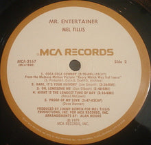 Load image into Gallery viewer, Mel Tillis : Mr. Entertainer (LP, Album, Pin)