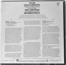 Load image into Gallery viewer, Sir Edward Elgar / Paul Tortelier, London Philharmonic Orchestra, Sir Adrian Boult : Cello Concerto / Introduction &amp; Allegro For Strings / Serenade For Strings (LP, Album)