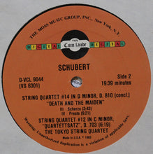 Load image into Gallery viewer, Schubert*, The Tokyo String Quartet* : Death And The Maiden / Quartettsatz (LP, Album)