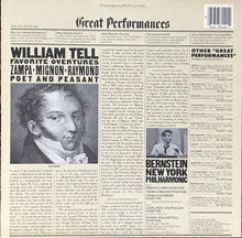 Load image into Gallery viewer, Bernstein*, New York Philharmonic : William Tell And Other Favorite Overtures - Zampa ∎ Mignon ∎ Raymond ∎ Poet And Peasant (LP, Album)