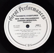 Load image into Gallery viewer, Bernstein*, New York Philharmonic : William Tell And Other Favorite Overtures - Zampa ∎ Mignon ∎ Raymond ∎ Poet And Peasant (LP, Album)