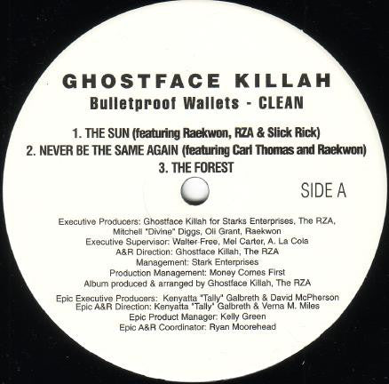 Ghostface Killah : Bulletproof Wallets (2xLP, Promo, Cle)