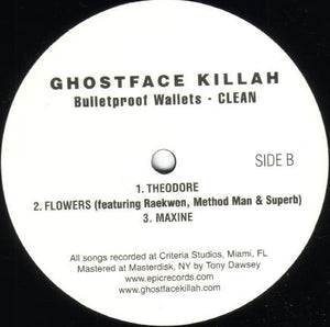 Ghostface Killah : Bulletproof Wallets (2xLP, Promo, Cle)