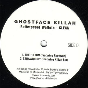 Ghostface Killah : Bulletproof Wallets (2xLP, Promo, Cle)