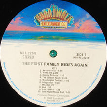 Load image into Gallery viewer, Rich Little With Melanie Chartoff ~ Michael Richards (3) ~ Shelley Hack ~ Jenilee Harrison ~ Earle Doud ~ Bonzo (9) And Vaughn Meader : The First Family Rides Again (LP, Album, Club, Ter)
