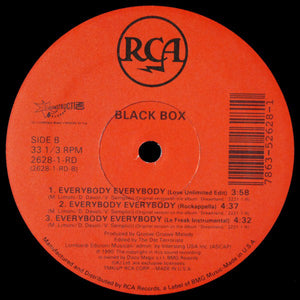 Black Box : Everybody Everybody (12", Single)