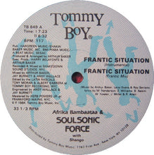 Load image into Gallery viewer, Afrika Bambaataa &amp; Soulsonic Force With Shango : Frantic Situation (12")