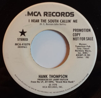 Hank Thompson : I Hear The South Callin' Me (7