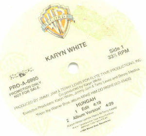 Karyn White : Hungah (12", Promo, Whi)