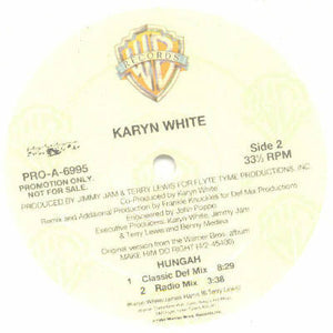 Karyn White : Hungah (12", Promo, Whi)