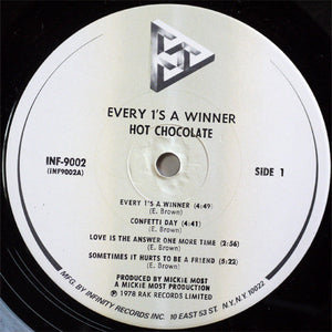 Hot Chocolate : Every 1's A Winner (LP, Album, Pin)