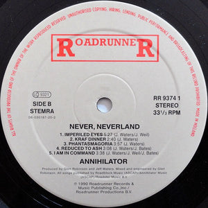 Annihilator (2) : Never, Neverland (LP, Album)