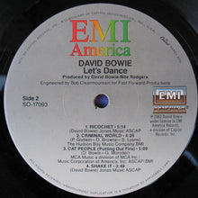 Load image into Gallery viewer, David Bowie : Let's Dance (LP, Album, Win)
