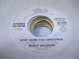 Merle Haggard : Goin' Home For Christmas (7", Promo)